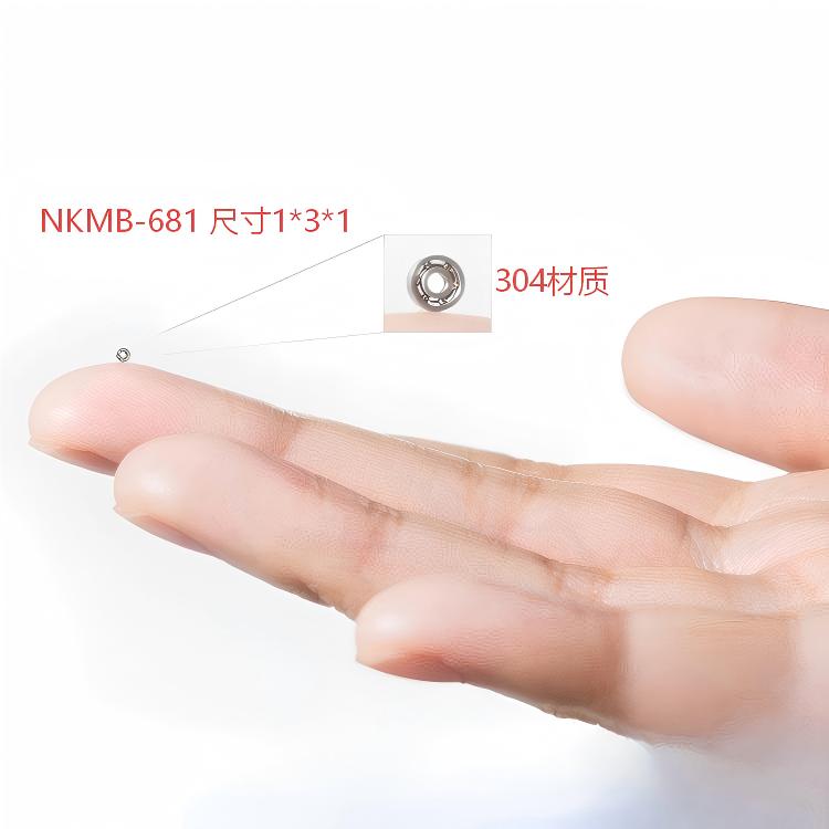 681 Miniature Bearing 1x3x1mm – S681 304 Stainless Steel Open Type | NKMB Micro Bearing Manufacturer